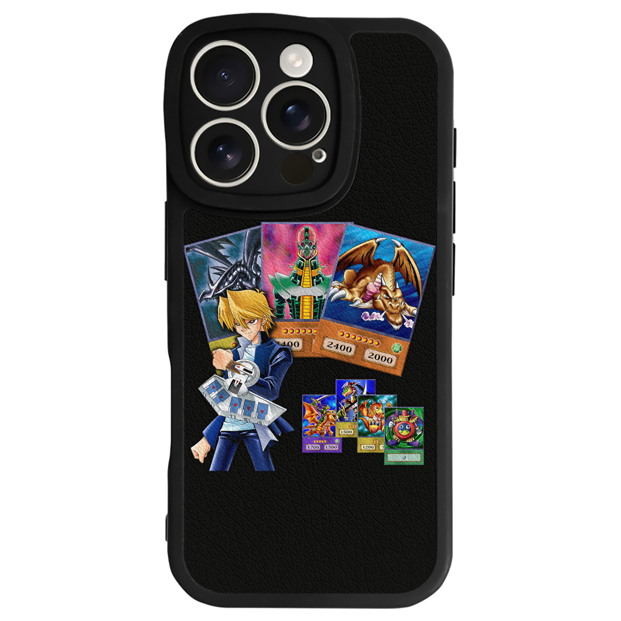 （画像用） 遊☆戯☆王 Yu-Gi-Oh! 【iPhone 16シリーズ対応】シリコンスマホケース（レザー調） 材質：シリコン